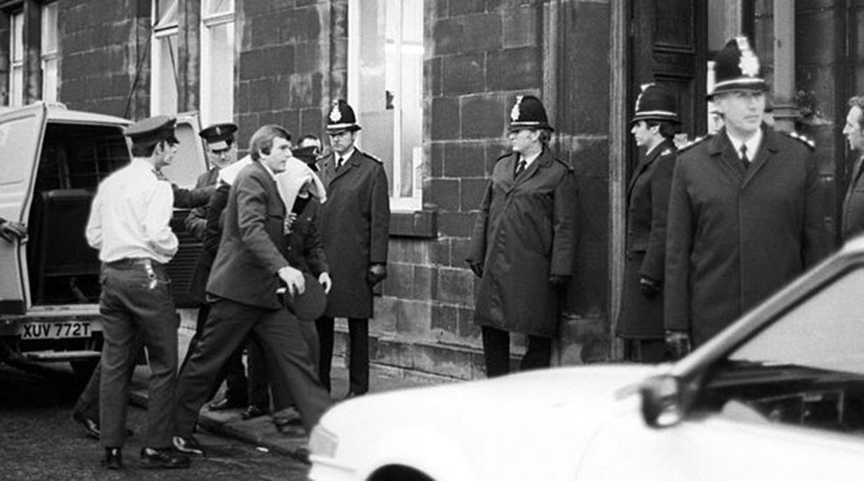 File photo dated 20/2/1981 of Bradford lorry driver Peter Sutcliffe, under a blanket, arriving at Dewsbury Magistrates Court charged with the murder of 13 women and attempted murder of seven others