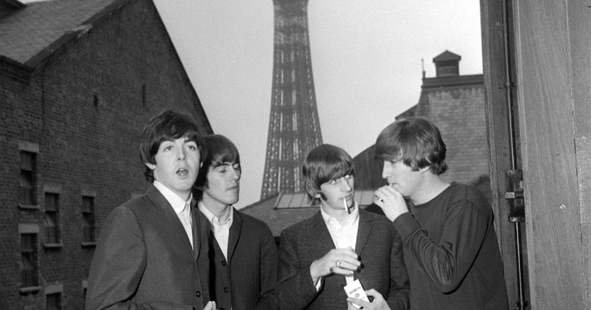 Nostalgic Blackpool pictures of The Beatles, Cliff Richard and  escapologist&#39;s wedding at 400ft - LancsLive